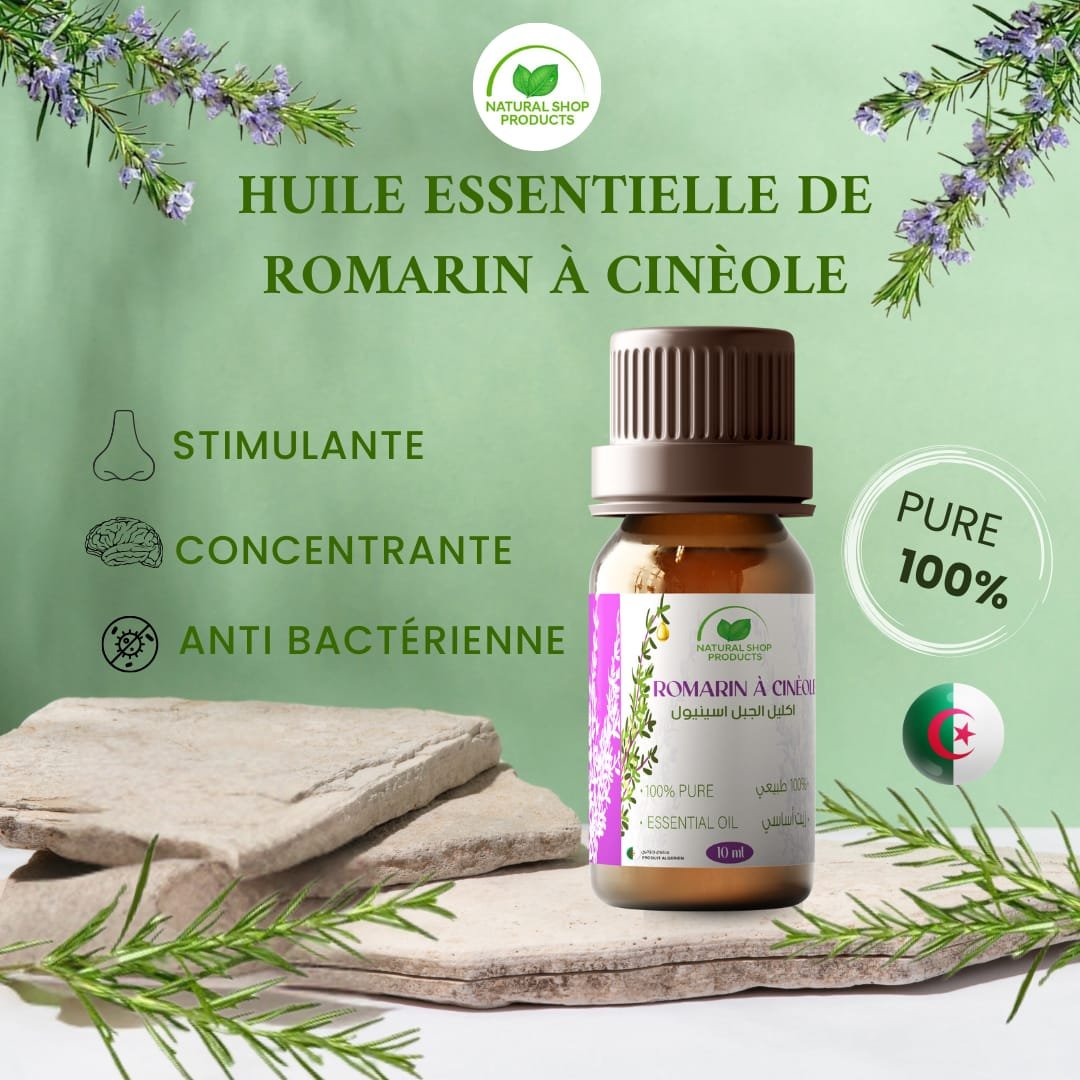 Huile Essentielle de Romarin à Cinéole 10ml – Image 2